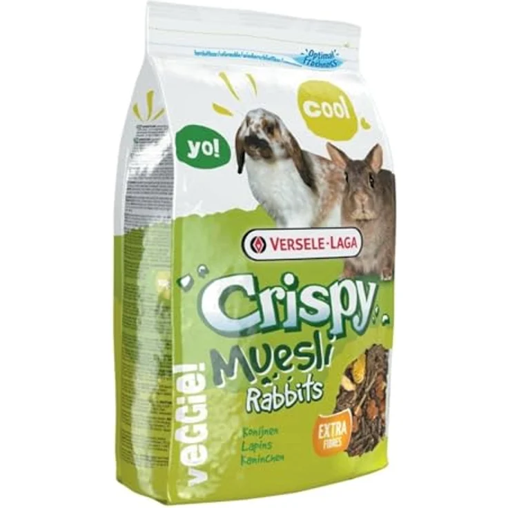 Versele-Laga Crispy Müsli Kaninchen, 2 x 2,75 kg, ausgewogenes Kleintierfutter ohne Getreide mit hochwertigen Kräutern und Gemüse – Bild 2