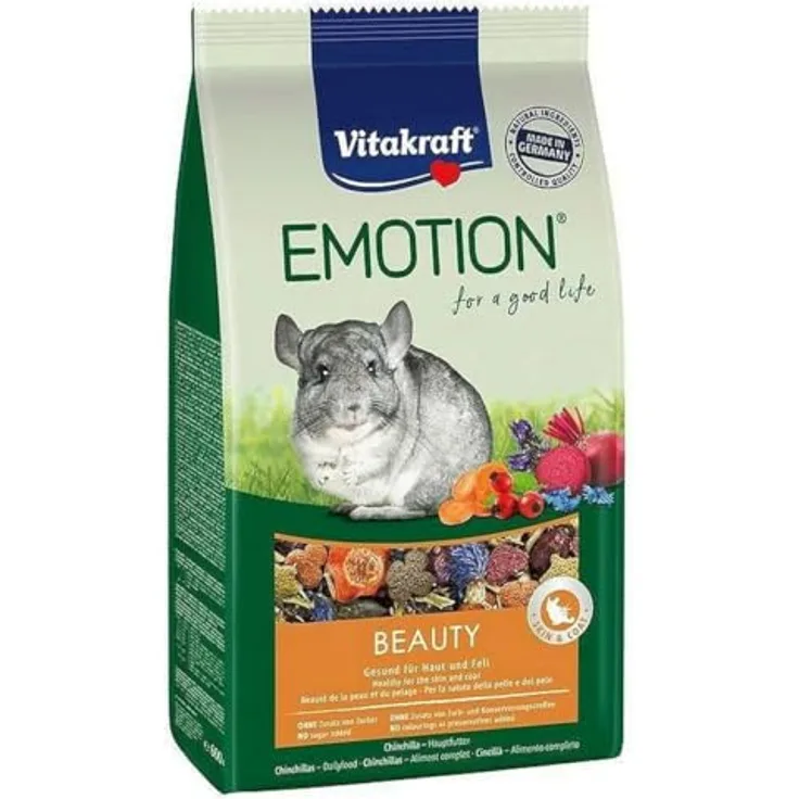 Vitakraft Emotion Beauty All Ages, Chinchillafutter in 600g Frischhaltedose