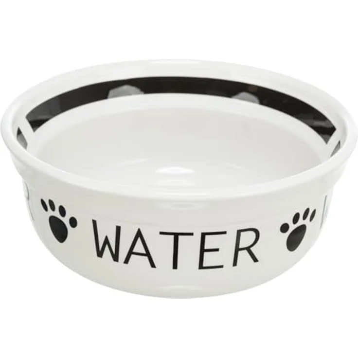 TRIXIE - Eat on Feet - Napfset mit Ständer für Hunde 2 × 1,6 l / ø20 cm - weiß/schwarz – Bild 7