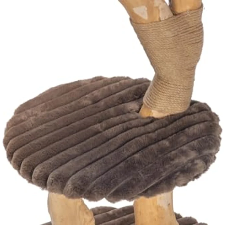 Designed by Lotte Kratzbaum Reya, aus Dattel- und Birnbaumholz für Katzen bis 10 kg, braun – Bild 10