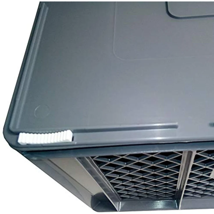 BRB-Lagertechnik Tiertransportbox XL, Scharnierdeckel für Kleintiere/Katzen/Kleine Hunde, PE-HD Material – Bild 4