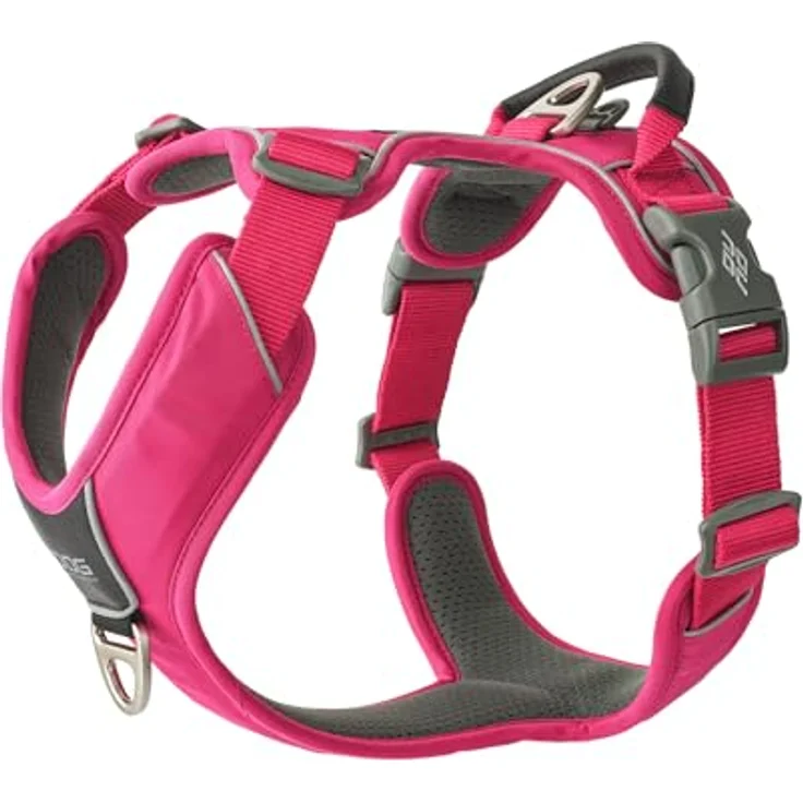 DOG Copenhagen Comfort Walk Pro Hundegeschirr, ergonomisches Design, Wild Rose, Größe L, reflektierende Elemente, einfach anzupassen – Bild 1