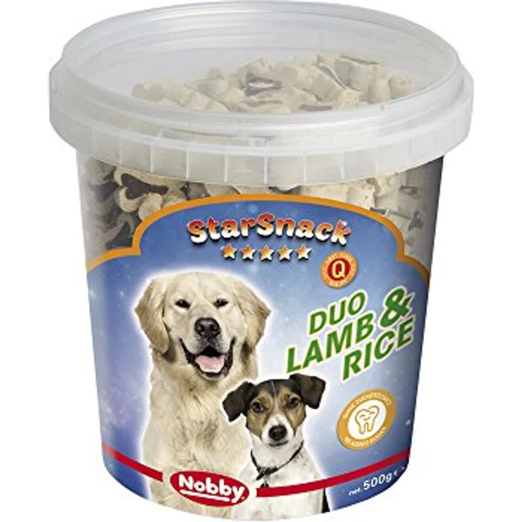 Nobby STARSNACK "Duo Lamb & Rice" Hundesnack, mit Lammfleisch und Reis, 500 g Dose, ohne Zucker – Bild 1