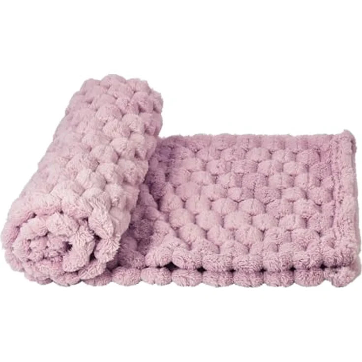 Nobby Liegedecke Diamond Classic, kuschelig weiches Soft Fleece, rosa, L x B: 100 x 150 cm, optimaler Schutz vor Tierhaaren und Schmutz – Bild 1