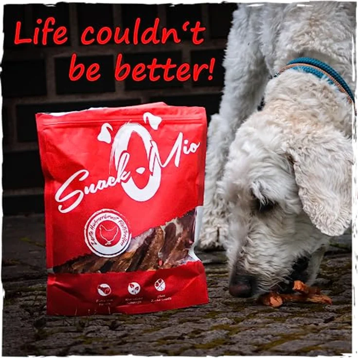 SnackOMio saftige Entenbrust Filetstreifen, Premium Kausnack für Hunde, BARF geeignet, 5x500 g, 1er Pack (2.5 kg) – Bild 4