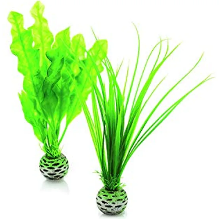 biOrb 46055 Pflanzen Set grün S, künstliches Dekopflanzen-Set für Süß- und Meerwasseraquarien, 8 cm x 3 cm x 20 cm, exklusives Design von Samuel Baker