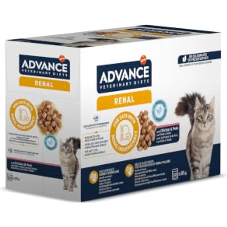 Affinity Advance Veterinary Diets Nieren-Nassfutter für Katzen, Diät-Alleinfuttermittel, Unterstützung der Nierenfunktion, 12 x 85 g