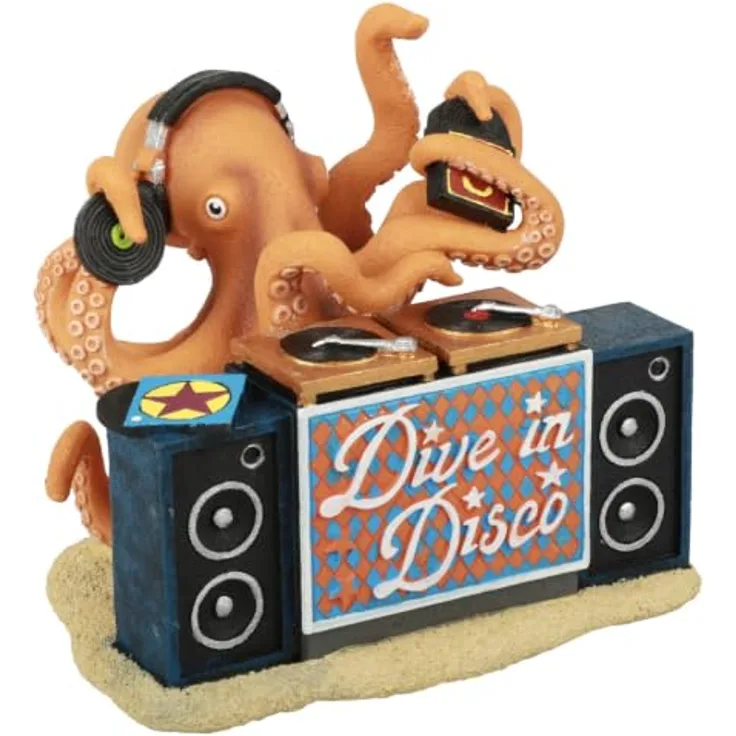 Europet Dive In Disco, Aquarium Dekoration aus giftfreiem Polyesterharz, Unterwasserdiskothek für Süß- und Meerwasseraquarien