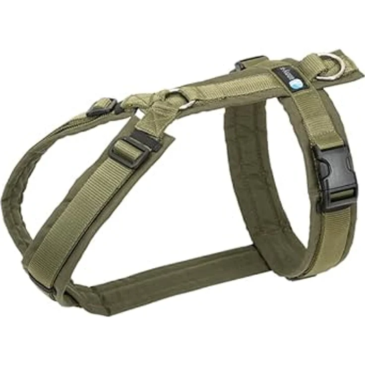anny-x Anny-X Brustgeschirr Fun Oliv-Oliv, Größe M-Kurz, verstellbar, atmungsaktiv, strapazierfähiges Cordura-Material, für Brustumfang 62-74 cm – Bild 1