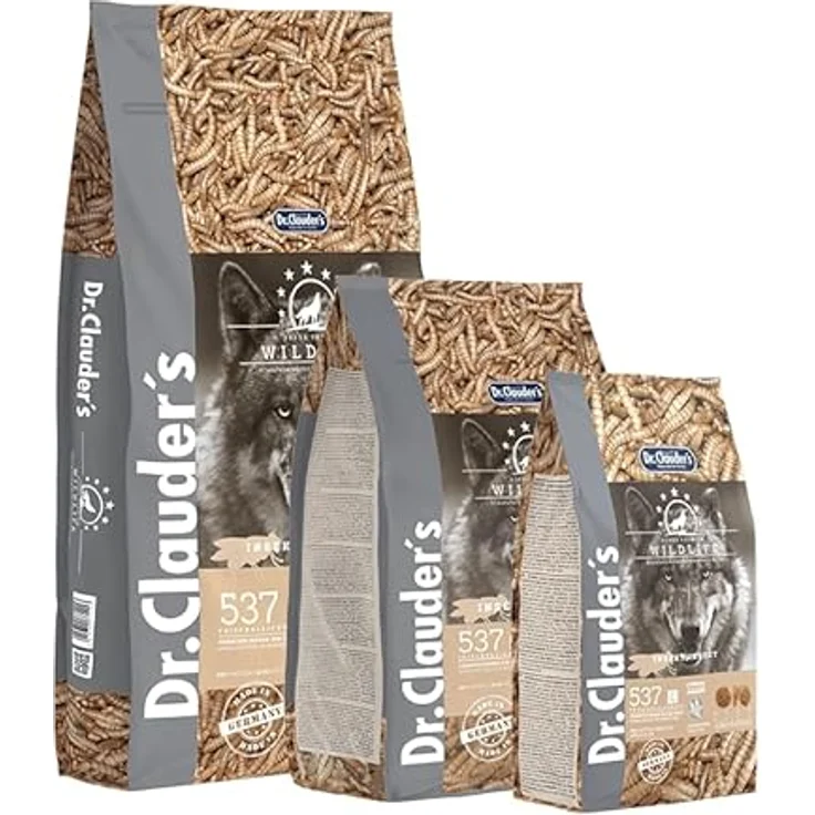 Dr. Clauder's Wildlife, natürliches Trockenfutter für ausgewachsene Hunde, getreidefrei, mit Insektenprotein und Omega-Fettsäuren, 11,5 kg