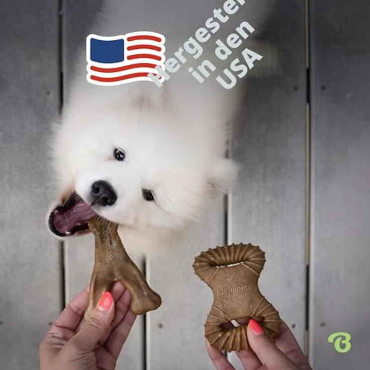 Benebone 2-Pack Indestructible Dental Chew/Wishbone, für aggressive Kauer, mit echtem Speckgeschmack, für große Hunde, hergestellt in den USA – Bild 5