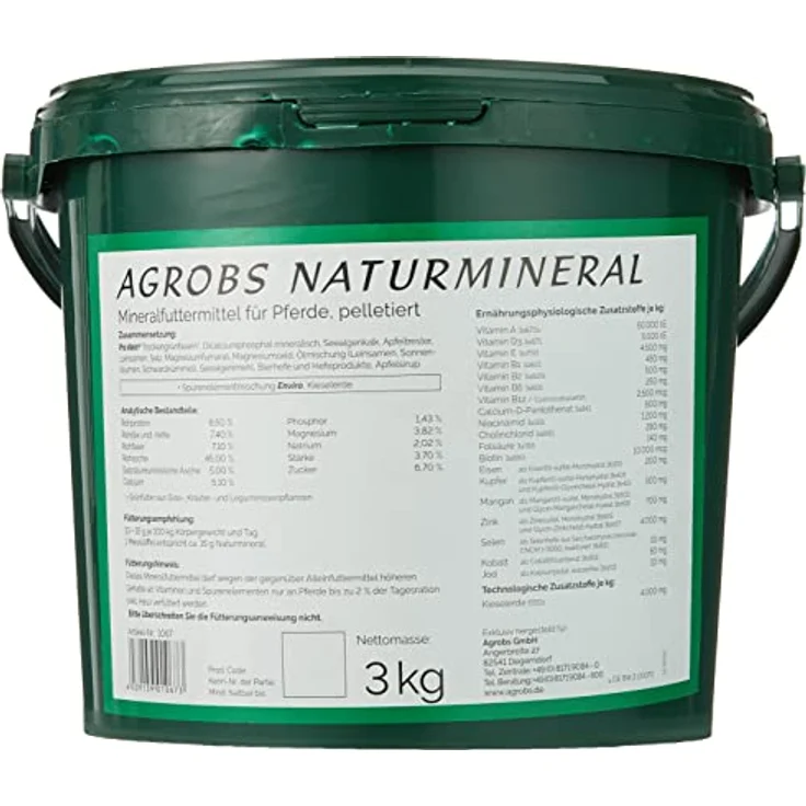 Agrobs Amino pur, Pferdefutter zur gezielten Versorgung mit essentiellen Aminosäuren, eiweißarm und getreidefrei, 1 x 3000 g – Bild 2