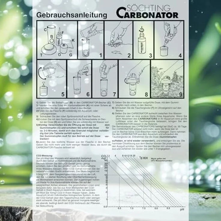 OTTO Söchting Carbonator, CO2-Versorgung für Aquarien bis 250 Liter, stromlos und wartungsfrei, inklusive Reagens für 2 Monate – Bild 4
