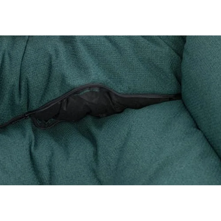 Kerbl Pet Kuschelbett Oliver, Hundebett aus robustem Polstermöbelstoff, grün, L 70 x B 60 cm, waschbarer Bezug, rutschhemmende Unterseite – Bild 2