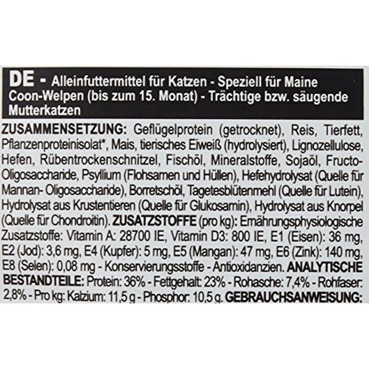 Royal Canin Feline Kitten Maine Coon 36, Katzen-Trockenfutter für gesundes Wachstum, 2er Pack (2 x 400 g) – Bild 3
