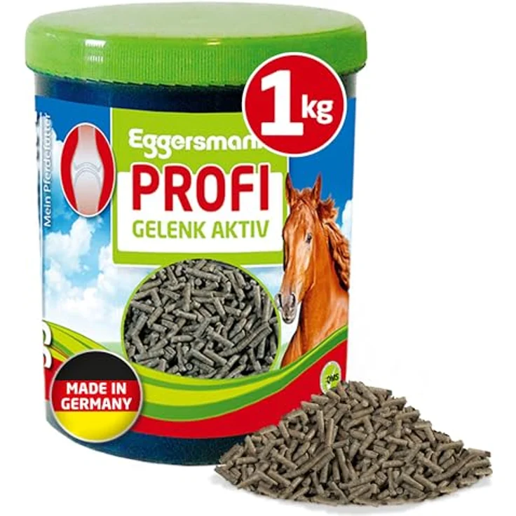 Eggersmann Mein Pferdefutter Profi Gelenk aktiv, Ergänzungsfuttermittel für Pferde & Ponys zur Unterstützung von Sehnen & Gelenken, 1 kg, hohe Qualität – Bild 1