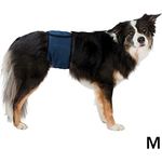 Trixie Bauchband für Rüden, 45-55 cm, atmungsaktives Netzmaterial, dunkelblau