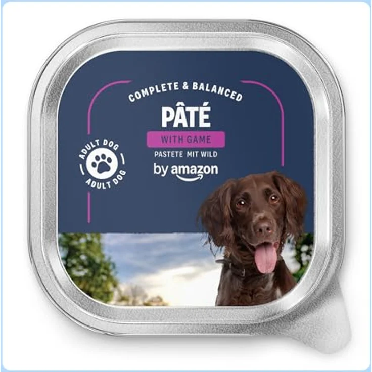 by Amazon Nassfutter für Hunde, Pastete mit Wild, 300g, 10er-Pack, ohne künstliche Aromen und Konservierungsstoffe – Bild 2