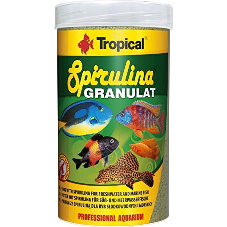 Tropical Tadeusz Ogrodnik Cichlid Red & Green Stick M, Spirulina Granulat, 110 g