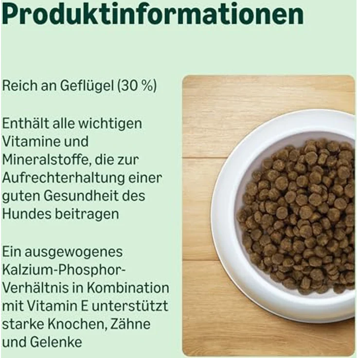 by Amazon Komplettes Trockenfutter für Hunde, reich an Huhn (30%) & Reis, 3 kg, mit Glucosamin und Chondroitin zur Gelenkunterstützung – Bild 2