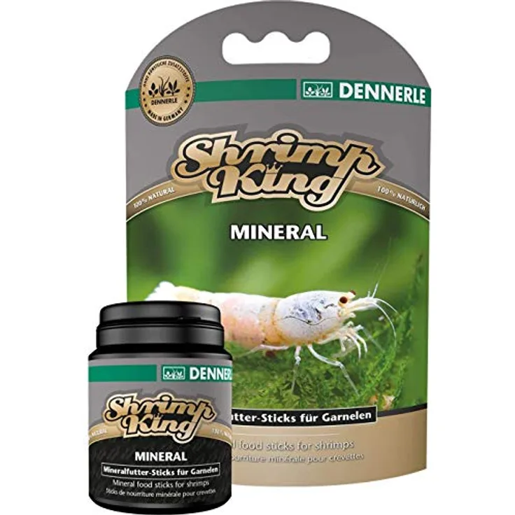 Dennerle Shrimp King Mineral 45g, Ergänzungsfutter für Ziergarnelen zur Vorbeugung von Häutungsproblemen