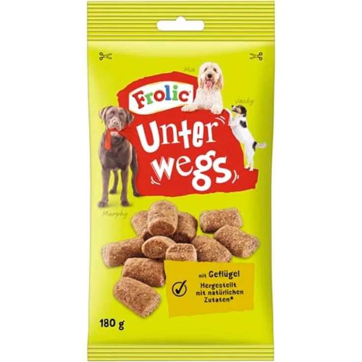 FROLIC™ UNTERWEGS™ Geflügel, Hundesnack mit natürlichen Zutaten, 180g