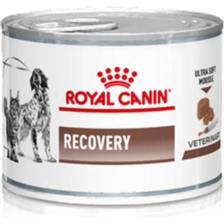 Royal Canin Veterinary Recovery, Nassfutter für Katzen und Hunde, nährstoffreiche Rezeptur, 12x195g