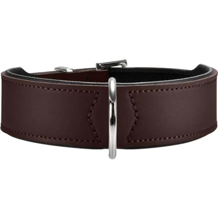 Hunter Hunde-Halsband Basic braun-schwarz S-M – Bild 2