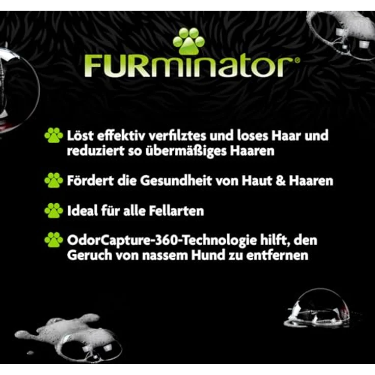 FURminator deShedding Hunde-Shampoo, Premium Shampoo mit Omega-3 und Omega-6, 473 ml – Bild 4