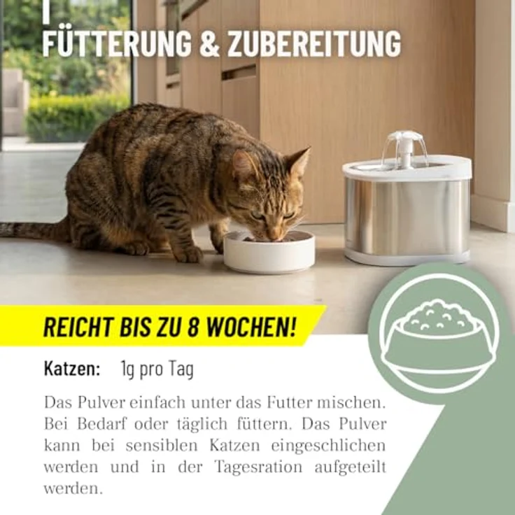 ReaVET 4in1 Complete für Katzen, Tägliche Ergänzung mit Taurin, Vitamine, aktiviert Abwehrkräfte, stärkt Immunsystem, 60g – Bild 4