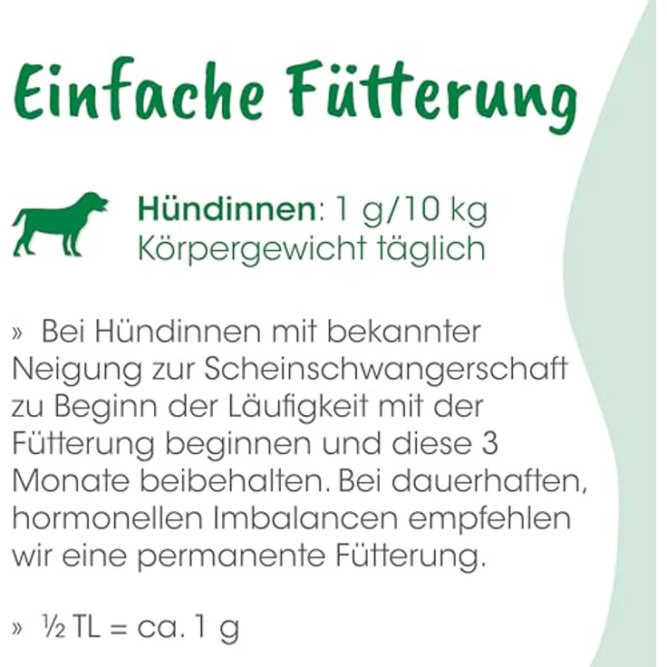 cdVet ZyklusRegulat, Ergänzungsfuttermittel für Hunde zur Unterstützung hormoneller Prozesse, 120 g - Scheinschwangerschaft + Läufigkeit + Harmonisierung – Bild 5