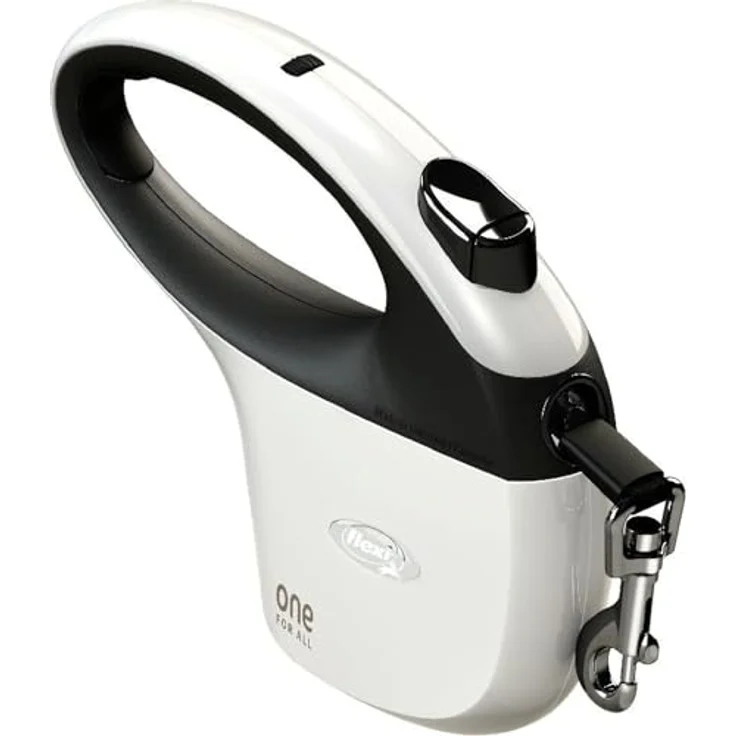 flexi® One Gurt 5 m, Designleine für Hunde bis 30 kg, ergonomisches Schwarz-Weiß-Design, 100% deutsche Qualität – Bild 4