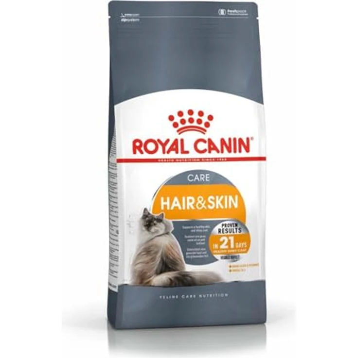 Royal Canin Hair und Skin Care, Katzenfutter 4 kg mit Omega-3-Fettsäuren zur Fellpflege und Hautunterstützung – Bild 1