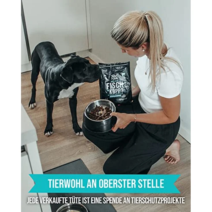 Tales & Tails Fisch Im Kopp, Halbfeuchtes Trockenfutter für Hunde, Getreidefrei, 60% Fisch, Hohe Verträglichkeit, 4x 4kg – Bild 5