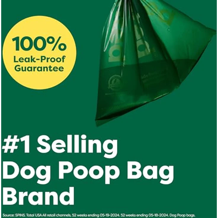 Earth Rated Hundekotbeutel Vorteilspackung, 100% auslaufsichere, extra dicke Kotbeutel mit Lavendelduft, 600 Stück, Nachfüllrollen – Bild 2