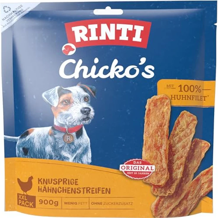 Rinti RINTI Chicko Huhn, XXL-Pack 900g, 100% frisches Huhn, leicht verdaulich, fett- und zuckerarm – Bild 1