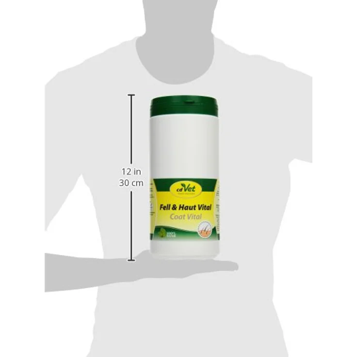 cdVet Fell & Haut Vital, Ergänzungsfuttermittel für Hunde und Katzen zur Unterstützung bei Fell- und Hautproblemen, 750 g – Bild 3