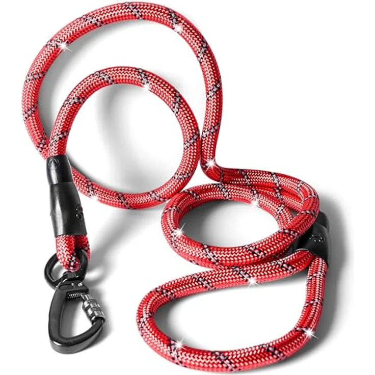 rootsnoot Hundeleine klassisch, 170 cm lang, 1,2 cm stark, extra stabile Führleine für Hunde ab 15 kg, robuste Trainingsleine, sicherer Griff mit Sicherheitskarabiner – Bild 1