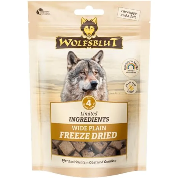 Wolfsblut Freeze Dried Limited Ingredients Wide Plain, Hundesnacks mit 40 g Inhalt