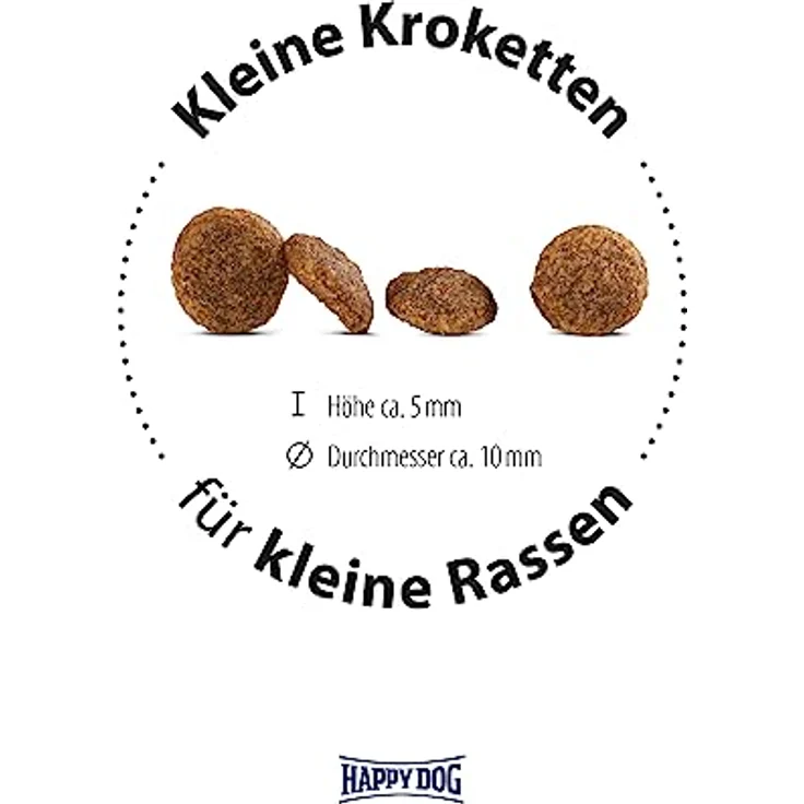 Happy Dog Sensible Trockenfutter Hund Adult Mini France, getreidefreie Rezeptur mit Gourmet-Ente, 800 g – Bild 4
