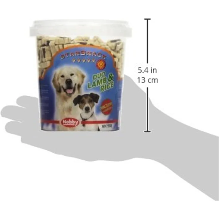 Nobby STARSNACK "Duo Lamb & Rice" Hundesnack, mit Lammfleisch und Reis, 500 g Dose, ohne Zucker – Bild 3