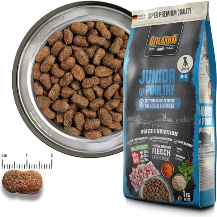 BELCANDO Junior GF Poultry, getreidefreies Hundefutter für junge Hunde, 1 kg, Alleinfuttermittel ohne Getreide für Hunde ab 4 Monaten – Bild 3