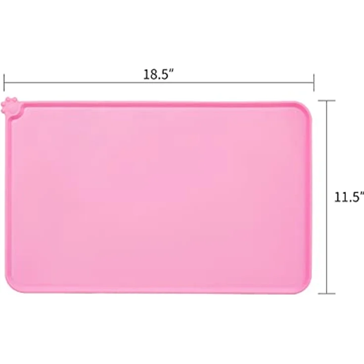 AUDWUD Silikon Haustier Fütterungsmatte, wasserdicht und rutschfest, 47 x 30 cm für Hunde und Katzen – Bild 4