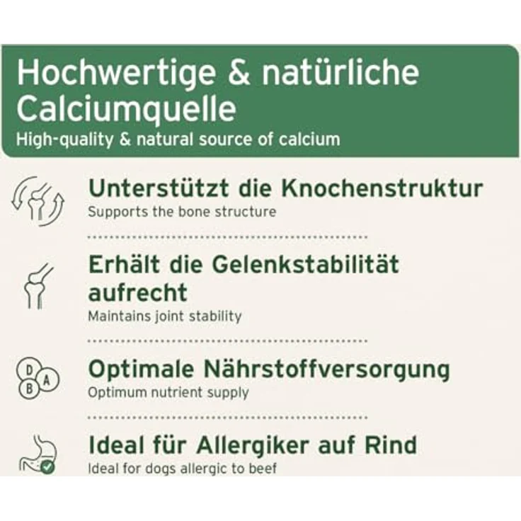 AniForte BARF-Line Gemahlene Knochen vom Pferd, 500 g, hochwertige Calciumquelle für Hunde und Katzen, zur Unterstützung der artgerechten Ernährung – Bild 3