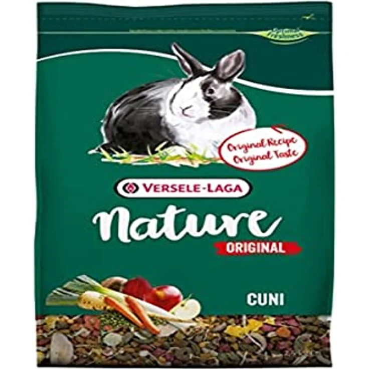 Versele-Laga Nature Original Cuni, hochwertiges Kleintierfutter für Kaninchen, 2,5 kg mit Kräutern, Gemüse und Früchten – Bild 1