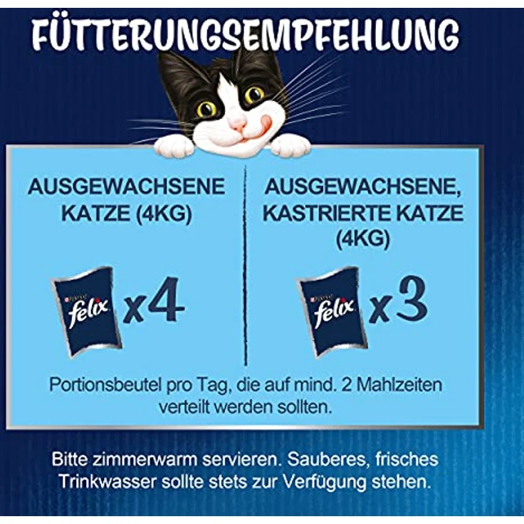 FELIX Geschmacksvielfalt Wasser, Katzen-Nassfutter in Gelee, 120x85 g – Bild 7