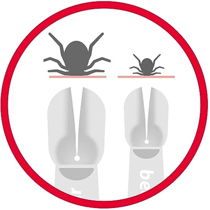 beaphar Zeckenstift für Hunde und Katzen, Doppelkopf-Fangschlitz für alle Zecken-Größen, wiederverwendbar, 12 cm, Weiß – Bild 3
