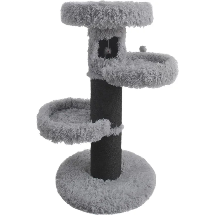 Laroy Group Kratzbaum Farah, grau, 60x60x110 cm, 3 Liegeflächen, 20 cm Sisalpfosten