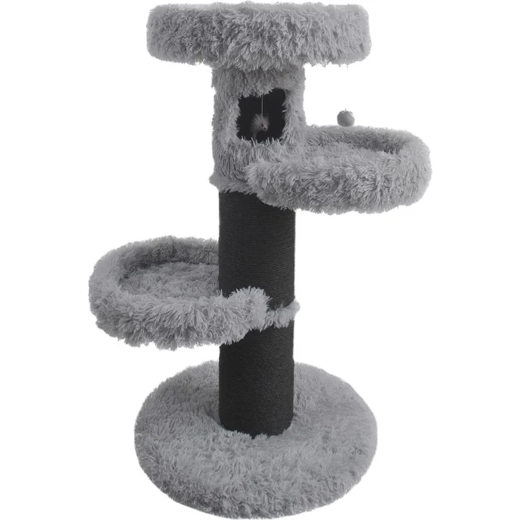 Laroy Group Kratzbaum Farah, grau, 60x60x110 cm, 3 Liegeflächen, 20 cm Sisalpfosten
