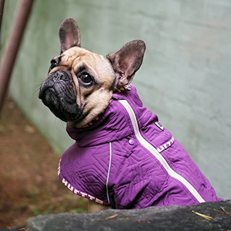 HURTTA Hundemantel Casual Steppjacke Quilted violett, warm und weich, XL-Passform, gut sichtbare Reflektoren – Bild 5